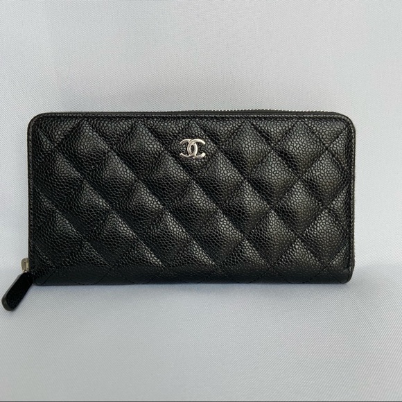 CHANEL Handbags - Chanel Calfskin zip-around long wallet